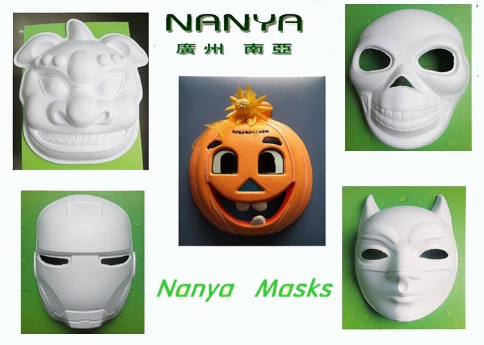 Pumpkin / Lion / Iron Man Mask Pulp Sản phẩm đúc cho trang trí tiệc