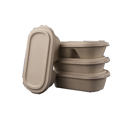 Hộp cơm trưa Compostable Bộ đồ ăn Bộ dụng cụ làm 14000 Cái / H