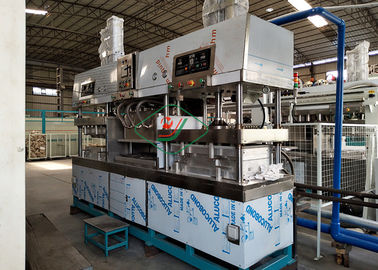 Bộ đồ ăn / Máy rửa chén Bagasse Sợi Pulp Máy bán tự động