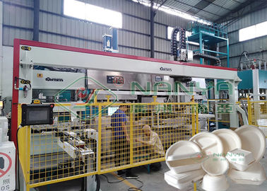 Máy ép bột giấy bán tự động có thể phân hủy sinh học Máy làm tấm giấy / bột giấy dùng một lần có thể phân hủy sinh học