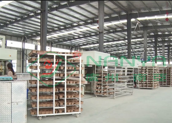 Chất thải tái chế bán tự động Máy nghiền bột giấy Làm trái cây / Khay y tế 800 Cái / H