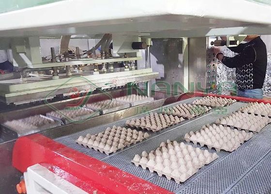 Máy đúc bột cho giấy trắng dùng một lần được đúc hộp trứng chim sẻ / khay trứng với 90 khoang