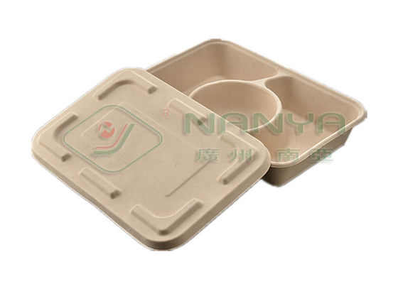 Máy nghiền bột giấy có thể phân hủy / Bộ đồ ăn bằng tay Dòng khay thực phẩm