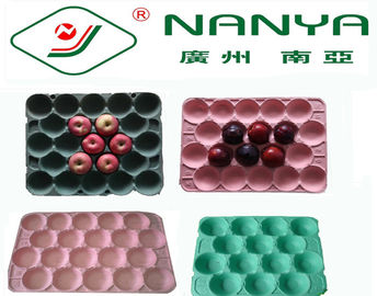 Giấy hình chữ nhật xuống cấp Bột giấy Sản phẩm đúc Khay trái cây với 20 khoang