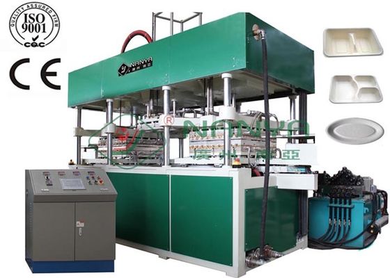 Thiết bị đúc bột giấy nhiệt hoàn toàn tự động cho bộ đồ ăn / bát đĩa YC010